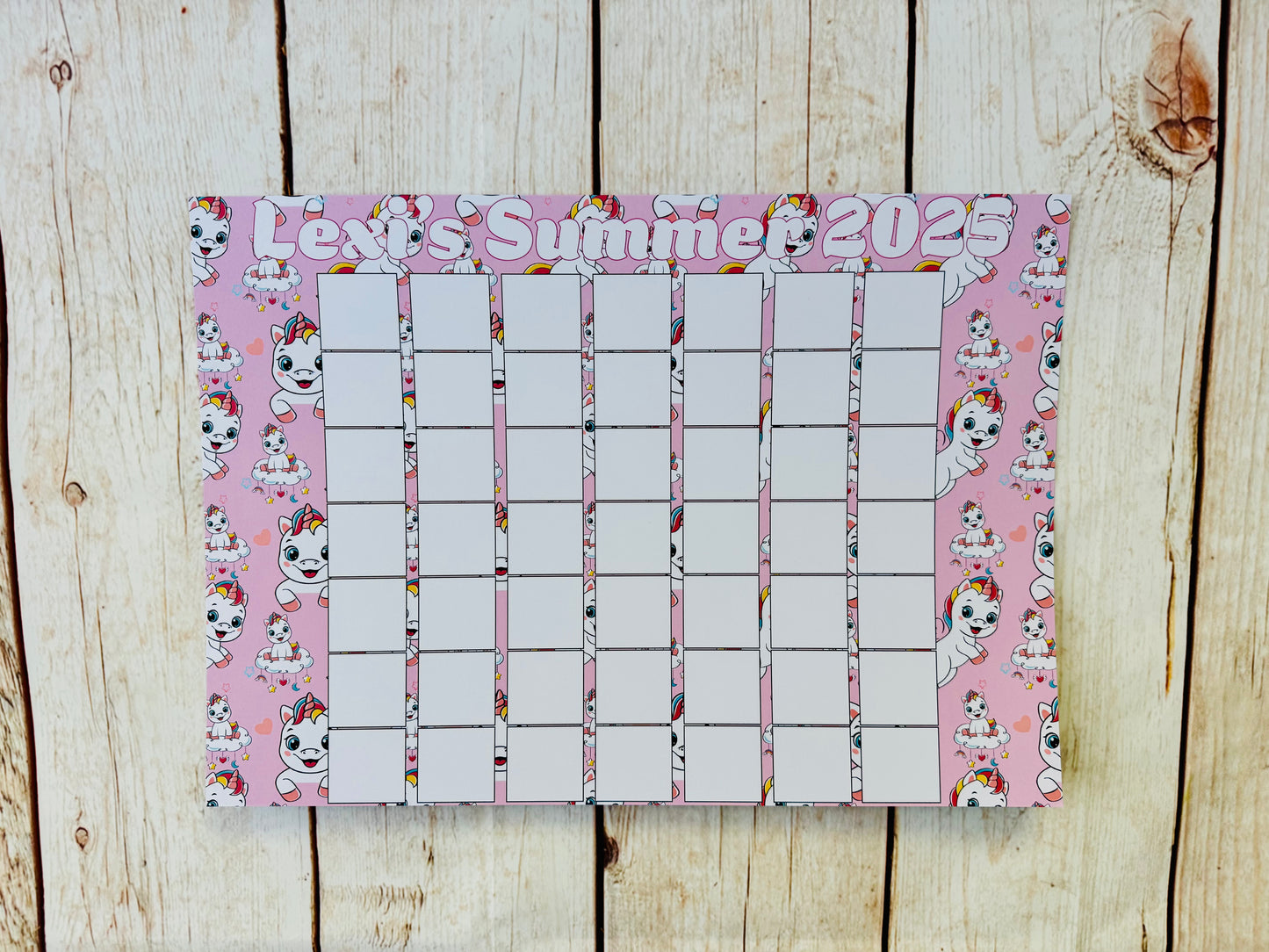 Personalised Summer Holiday Planners