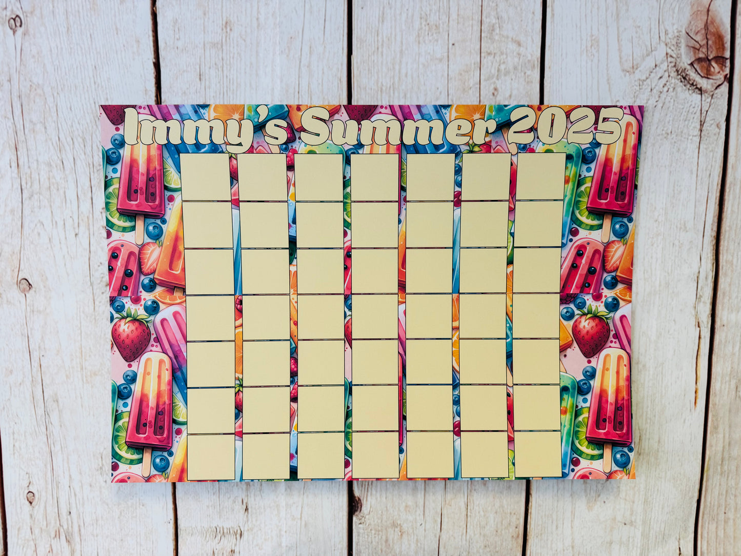 Personalised Summer Holiday Planners