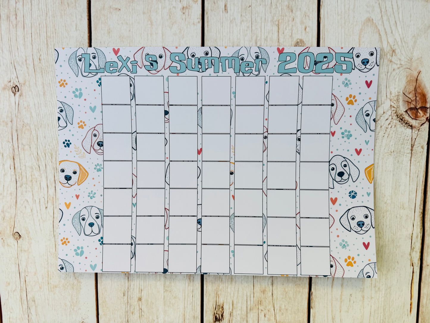 Personalised Summer Holiday Planners