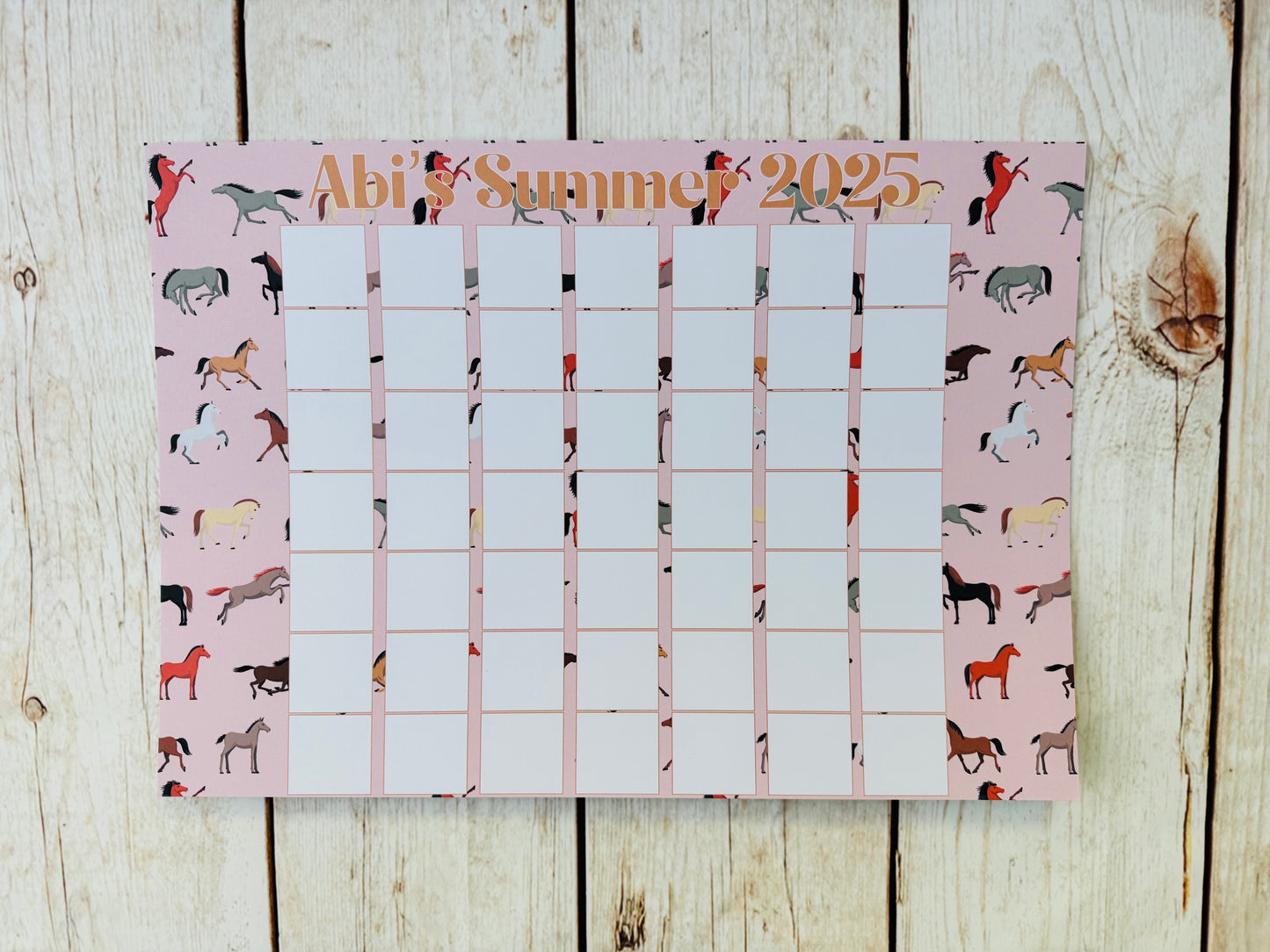 Personalised Summer Holiday Planners