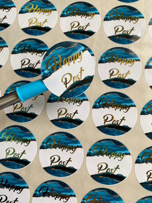 Happy Post Sticker Small Business Sticker Foil sticker