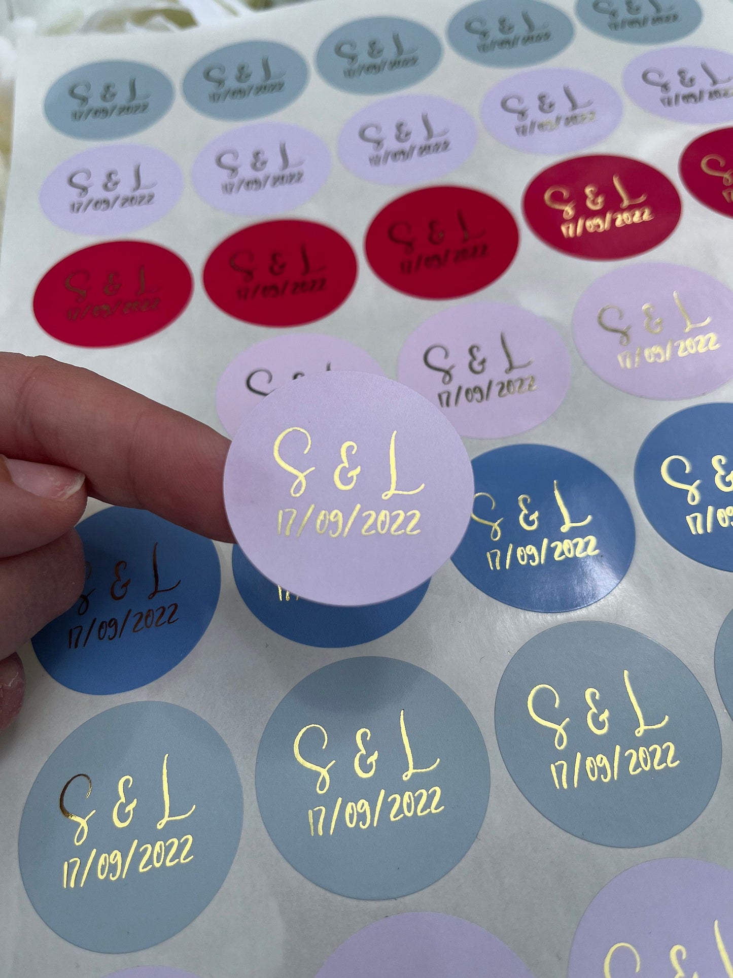 Luxury Foil Stickers•Personalised Foil Stickers•Wedding Stickers•Real Foil•Luxury Foil Label•Foil Labels