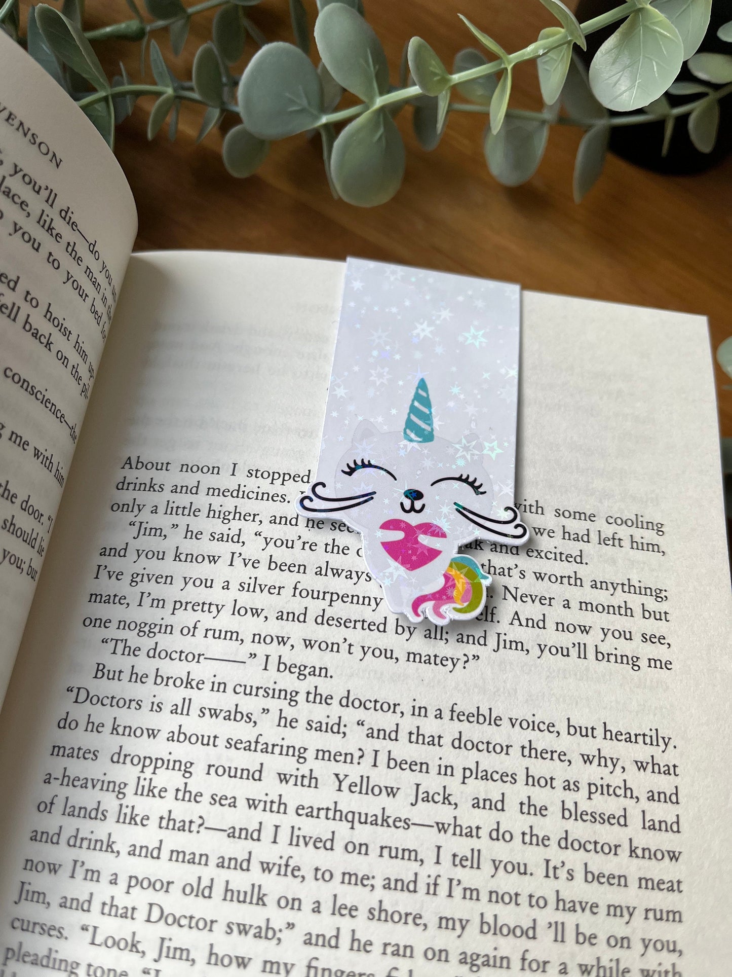 Magnetic Bookmark·Book Stack·Stocking Filler·Reading Gift·Book Lover Accessories·Book Gifts·Holographic·Coffee Lover
