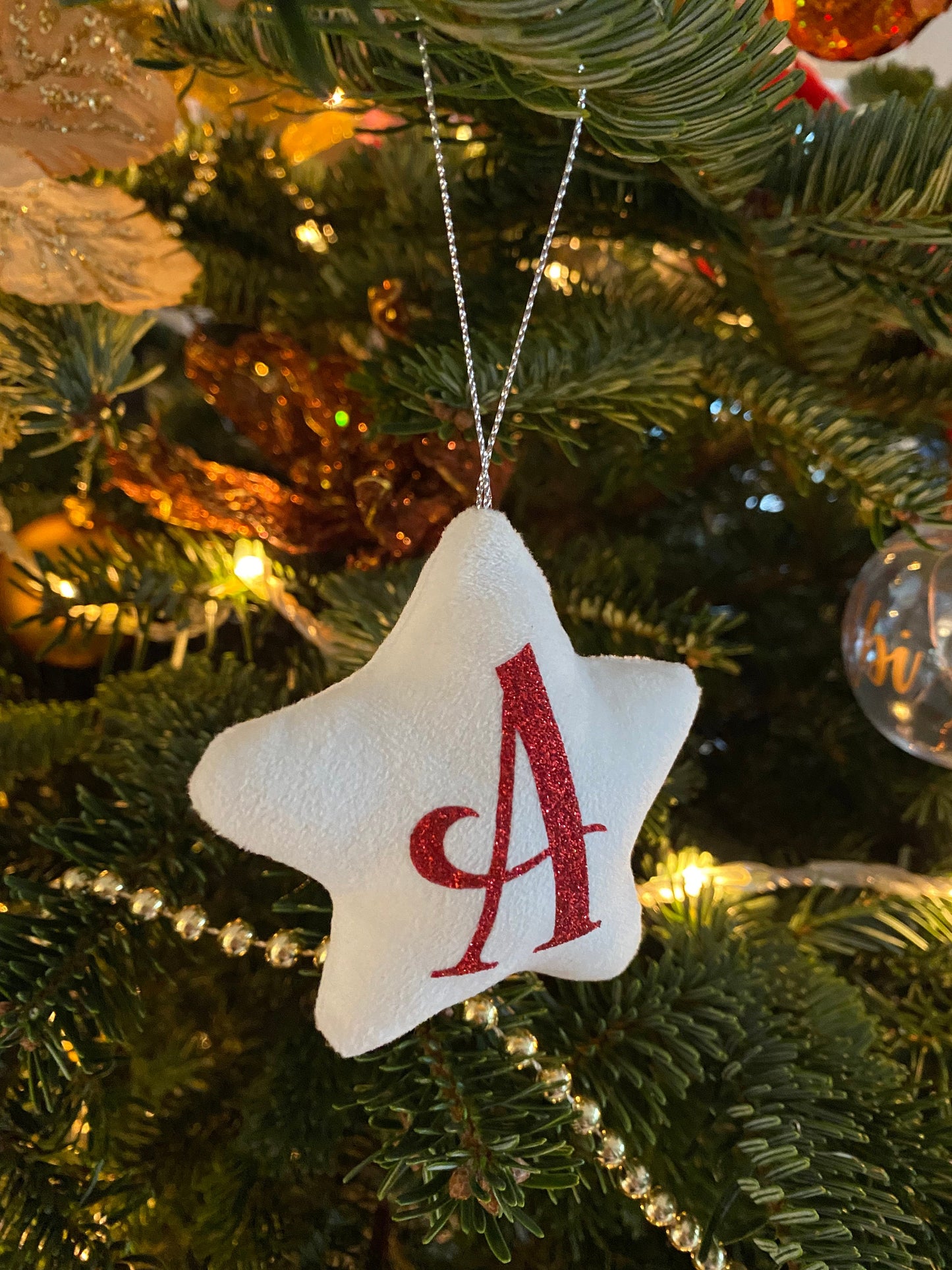 Personalised Velvet Star Decoration
