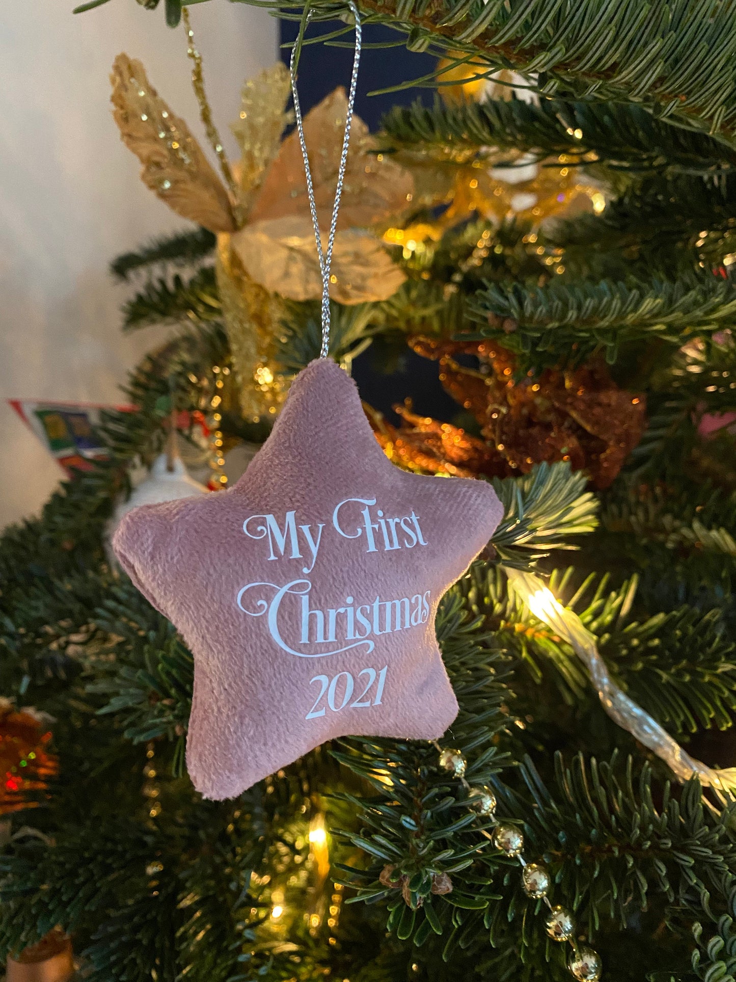 Personalised Velvet Star Decoration