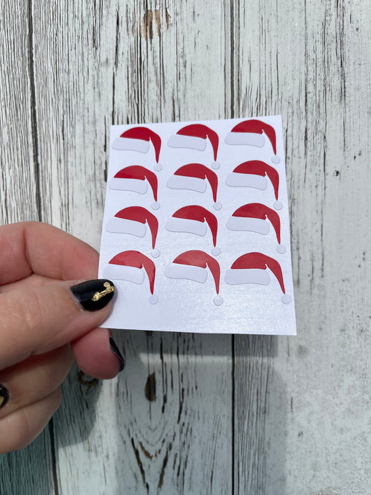 Removable Christmas Santa Hat Decal
