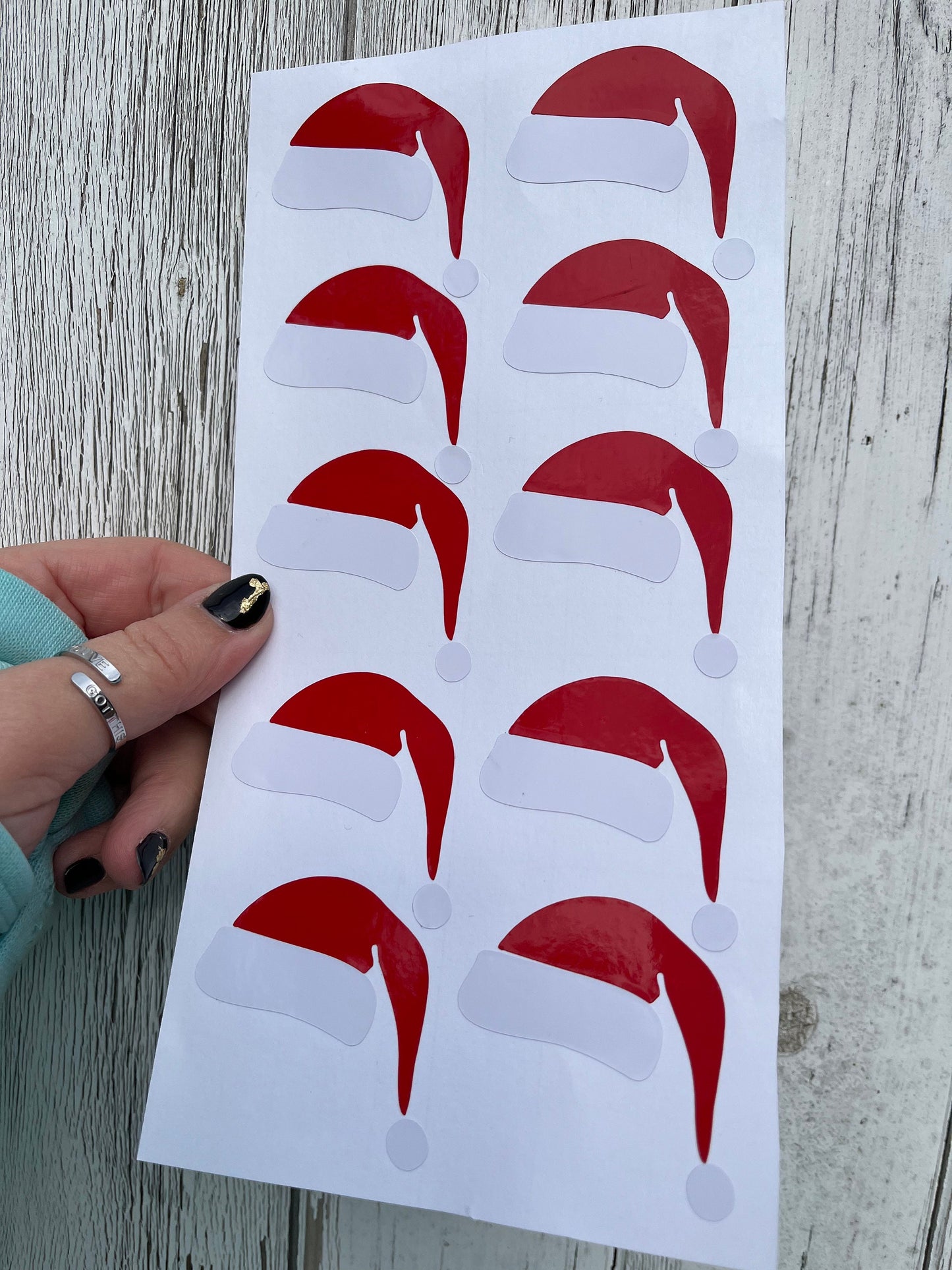 Christmas Santa Hat Decal