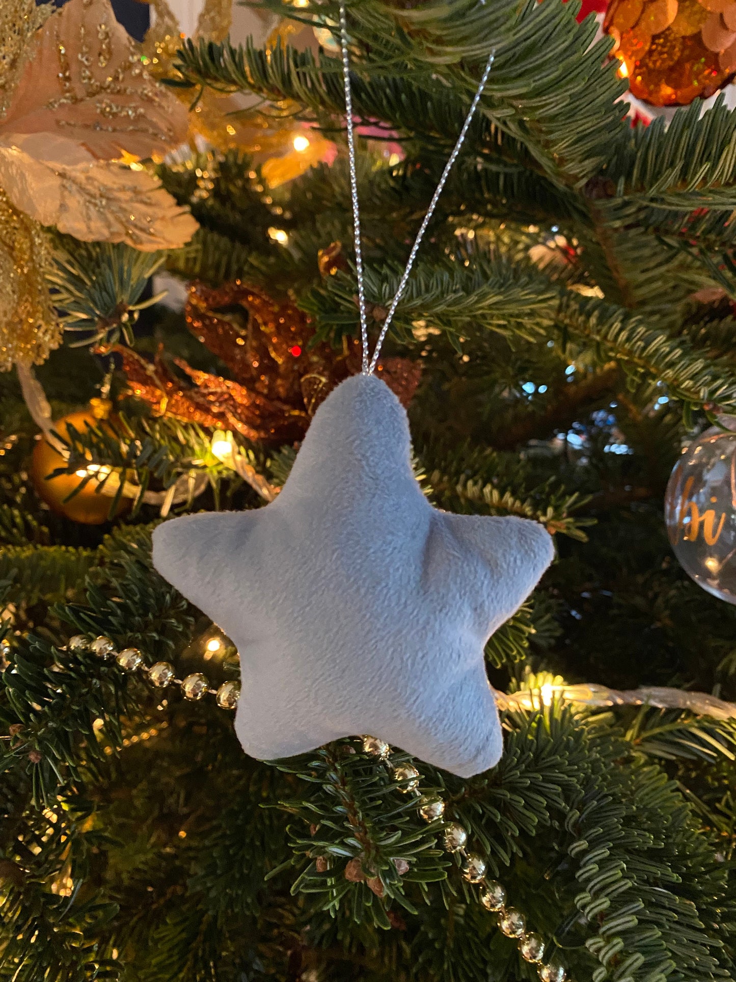 Personalised Velvet Star Decoration