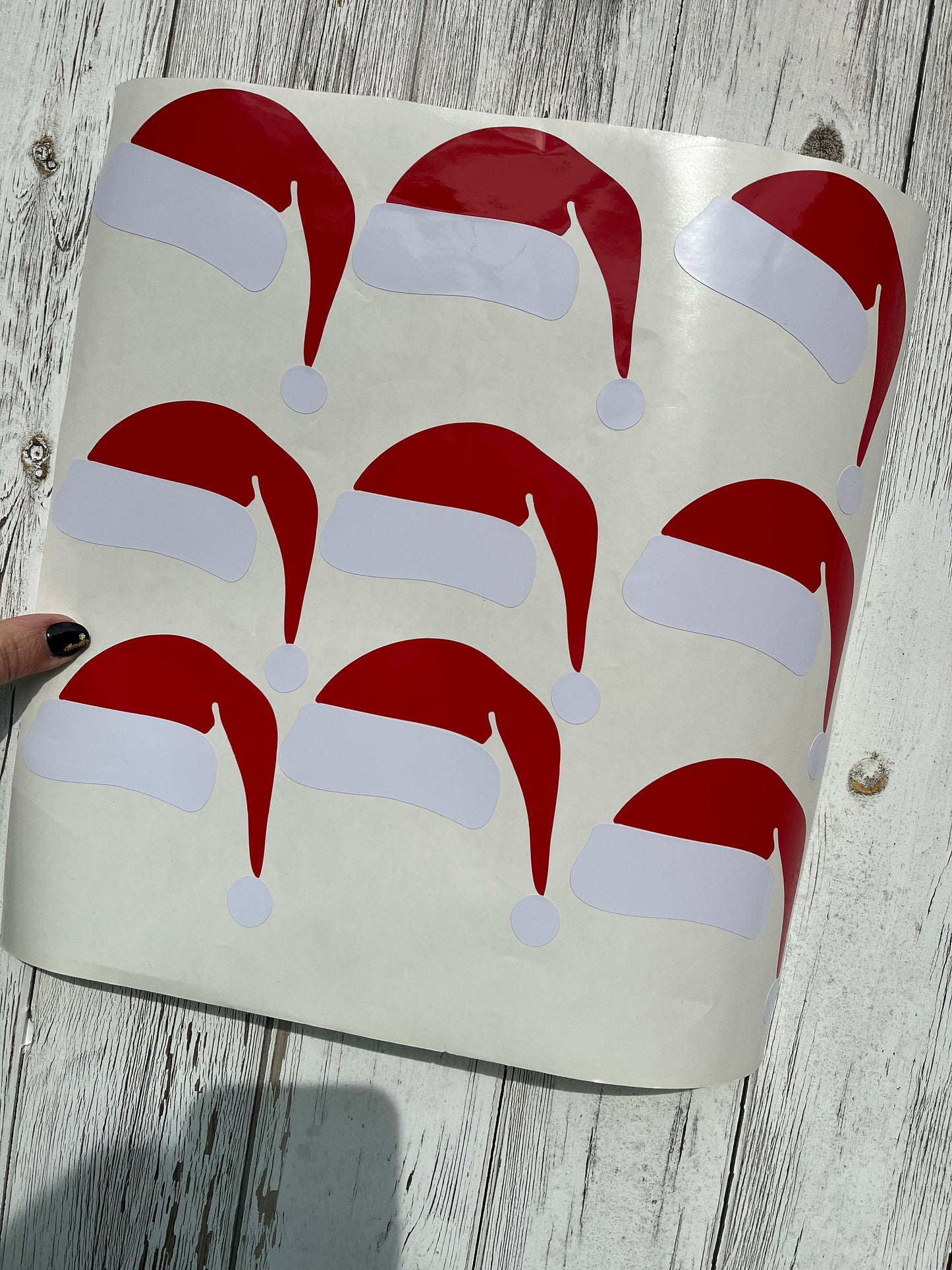 Christmas Santa Hat Decal