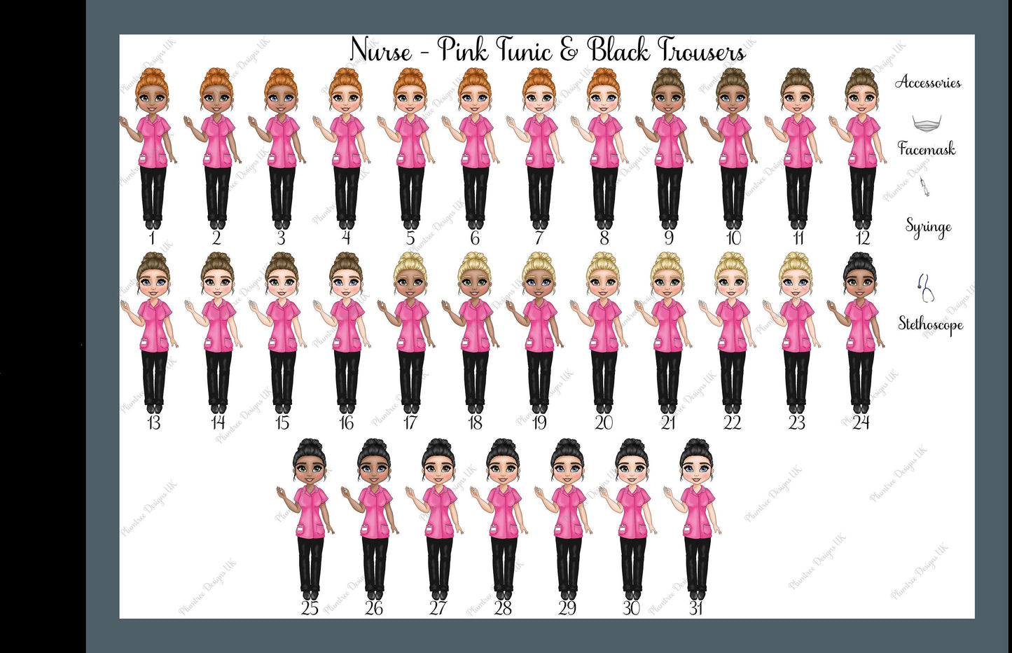 Personalised Mug·Nurse Gift·Nurses Mug·Thank You Gift for Nurse·Pink Scrubs·Thank You Nurse Mug