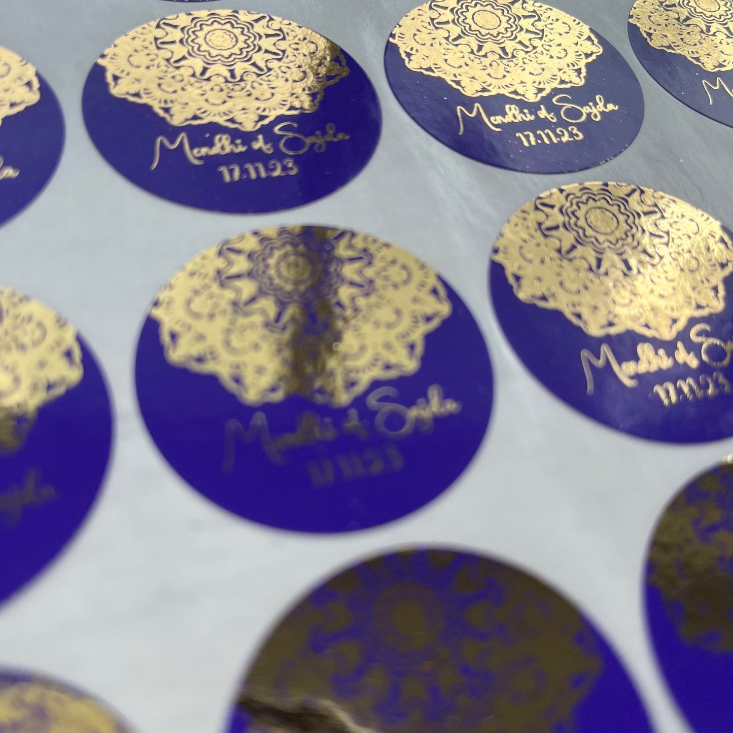 Mehndi Sticker, Dholki Sticker Mandala Henna Design,