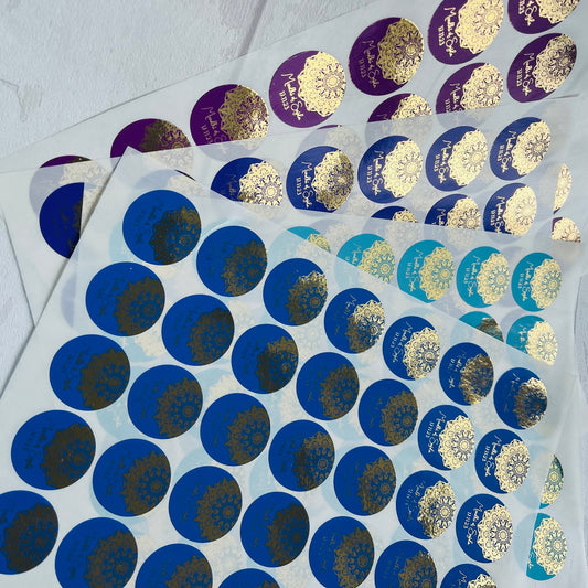 Mehndi Sticker, Dholki Sticker Mandala Henna Design,