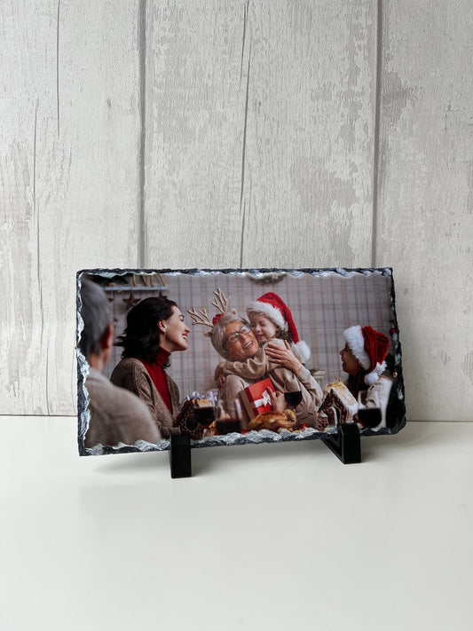 Personalised Photo Slate, 12x22cm