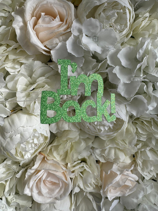 I’m Back cupcake Toppers, Elf Arrival, Cupcake Toppers, Elf Treat Box