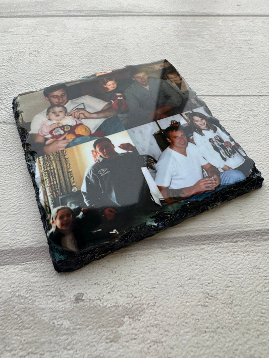 Personalised Photo Slate Coaster