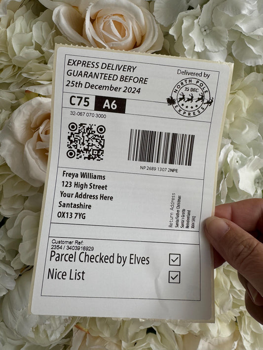Personalised Santa Mail Label