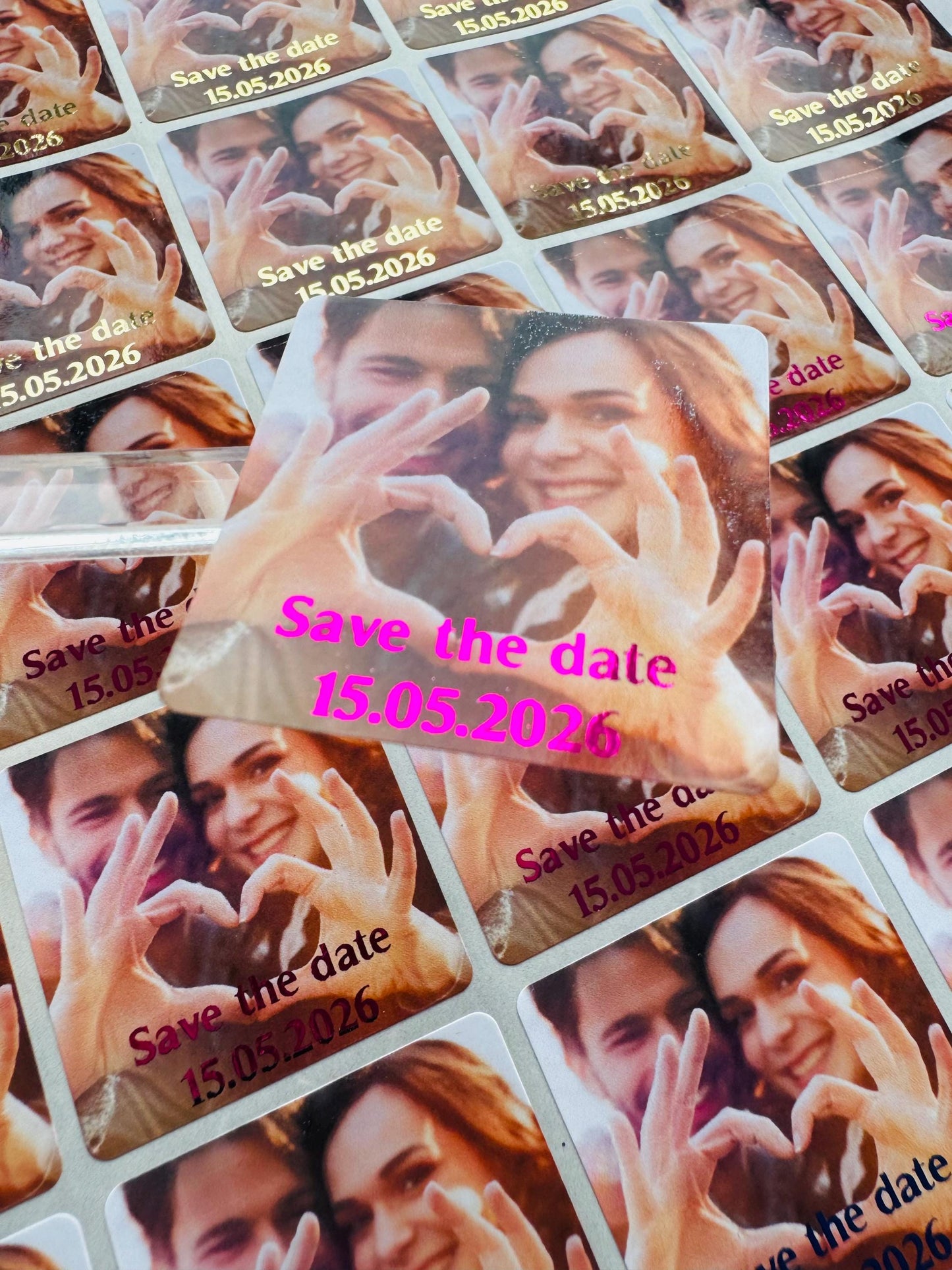Personalised Photo Save the Date Sticker