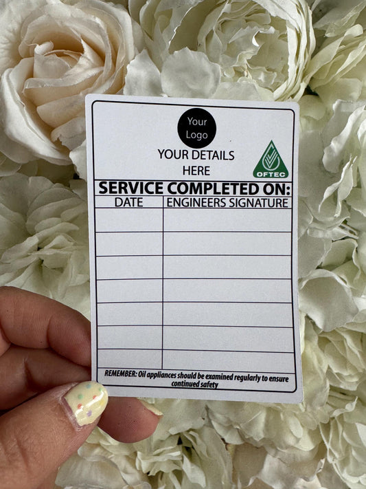 Appliance Service Sticker