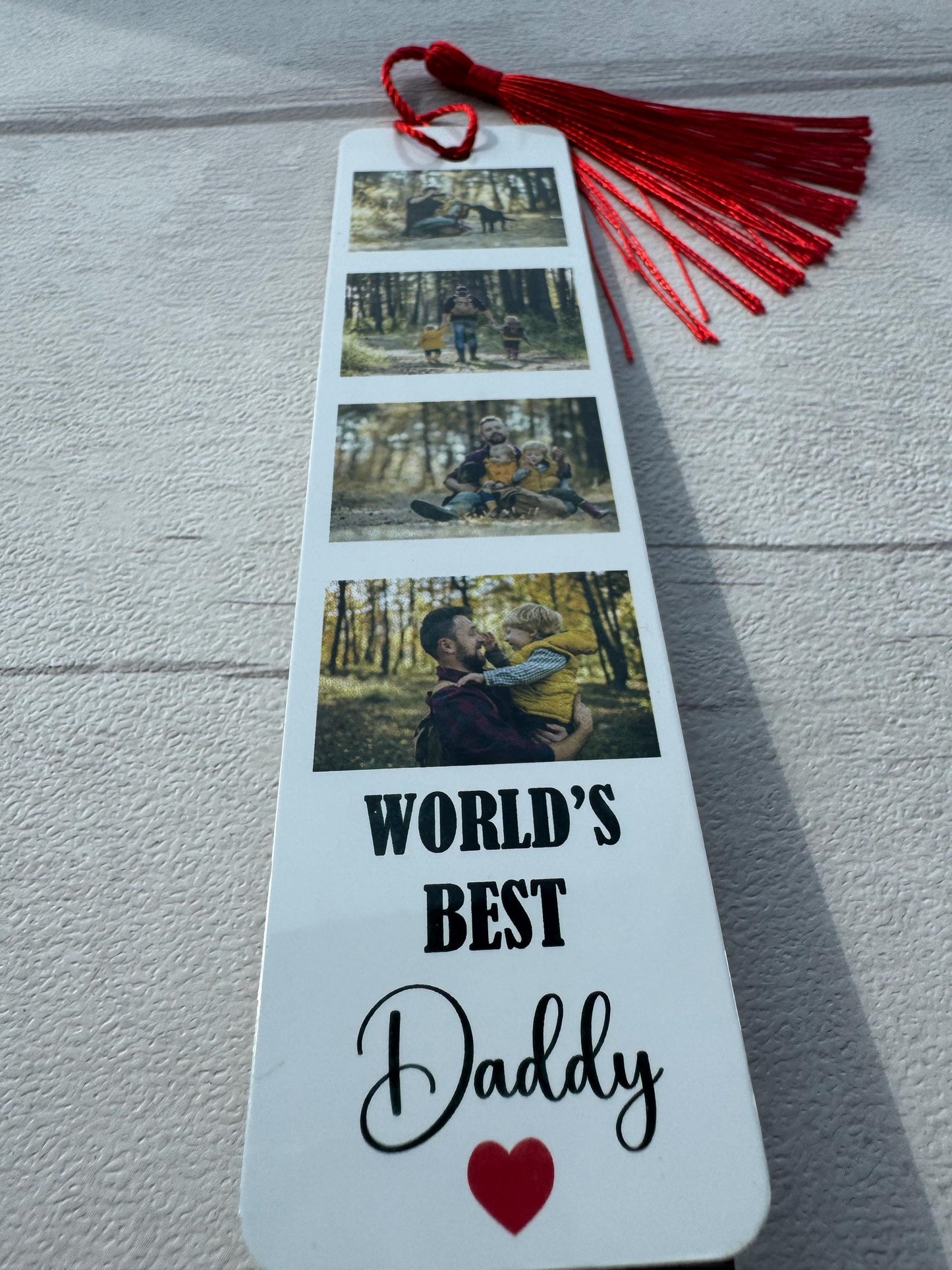 Personalised Metal Photo Bookmark, Personalised Gift, Fathers Day Gift, World's Best