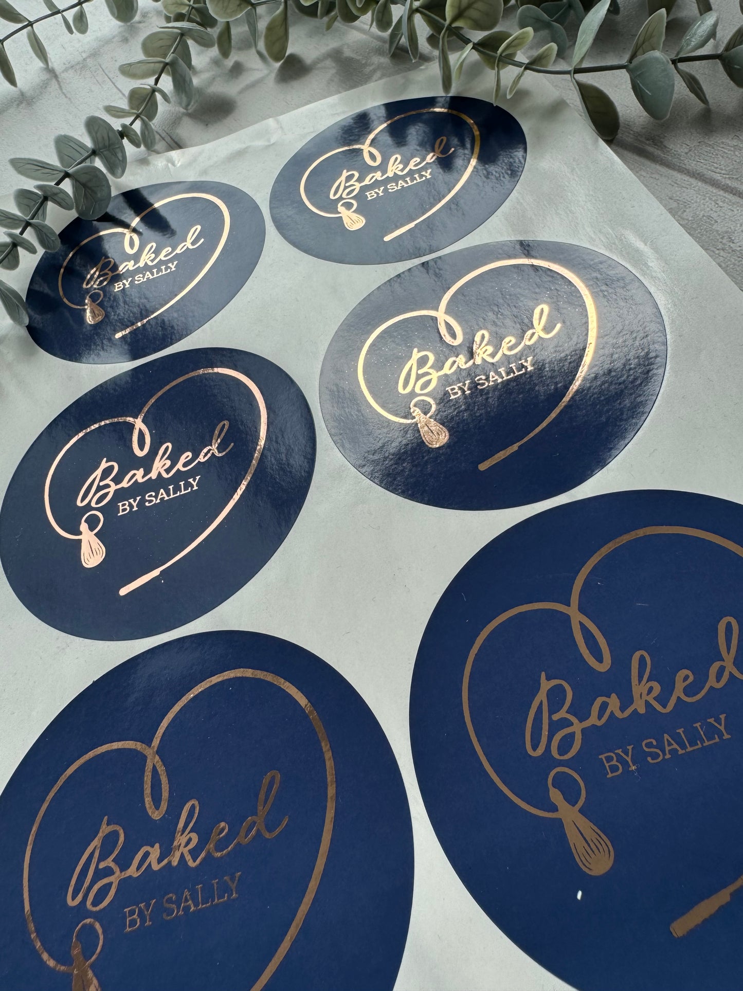 37mm Foil & print Stickers - Logo Stickers