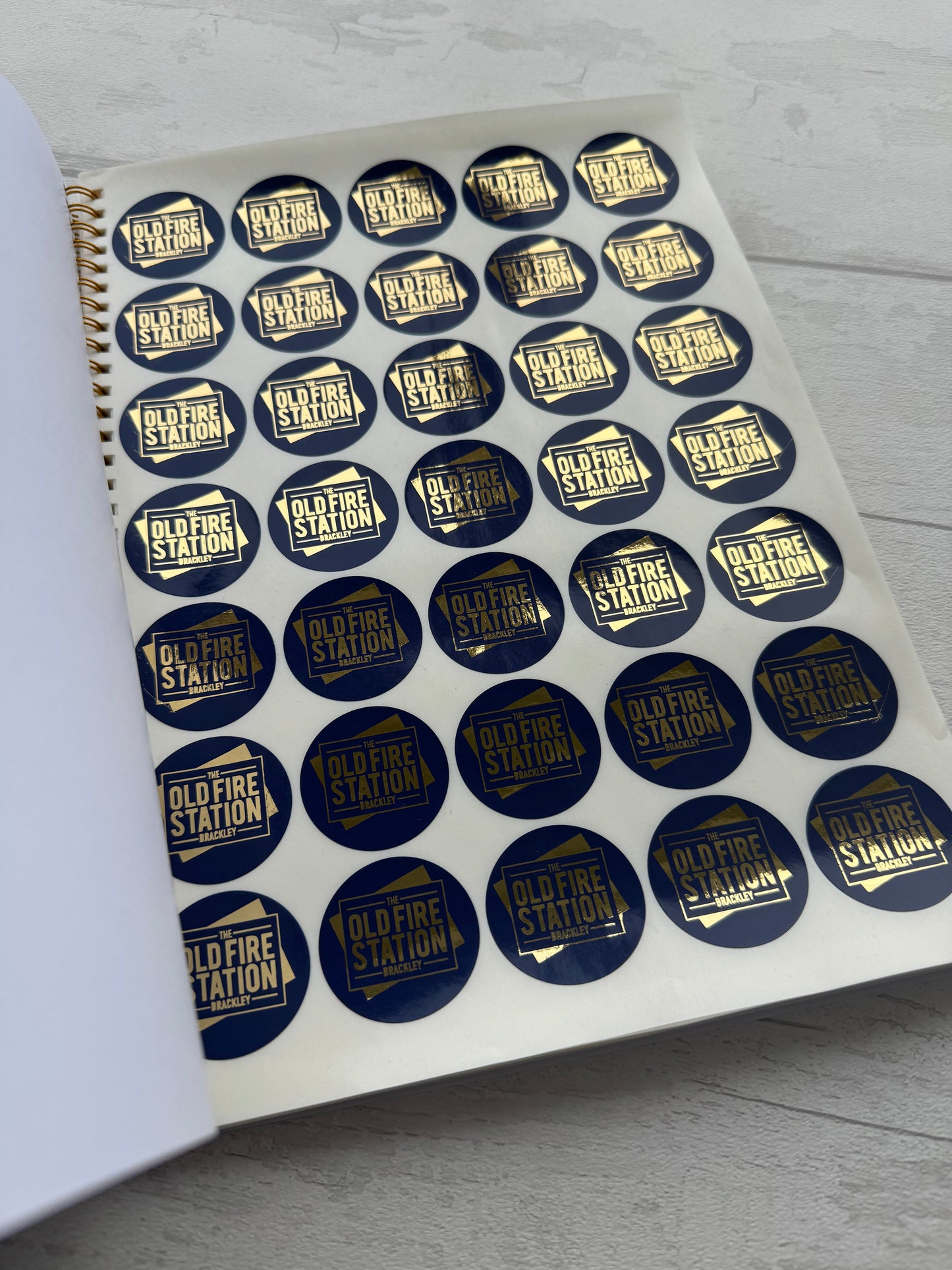 37mm Foil & print Stickers - Logo Stickers