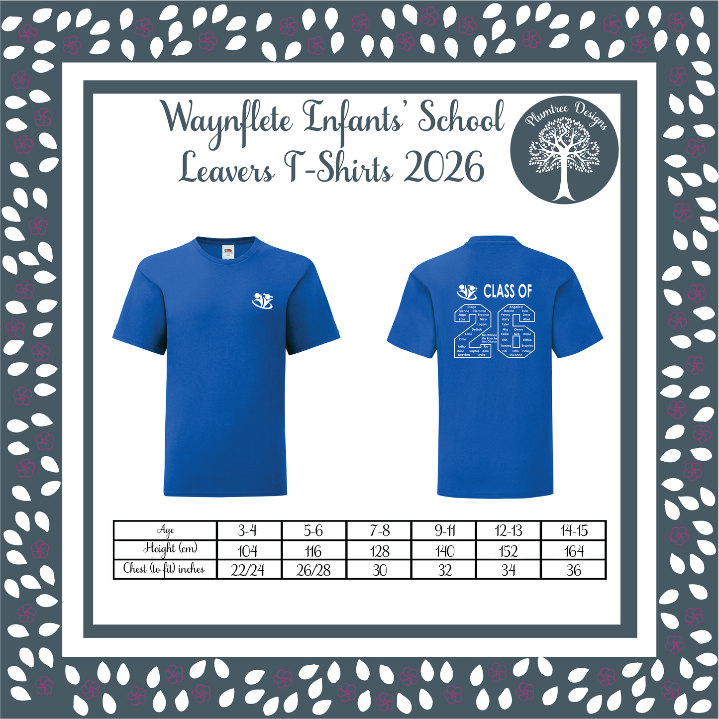 Waynflete Leavers School (WIS) Leavers T-shirt 2026
