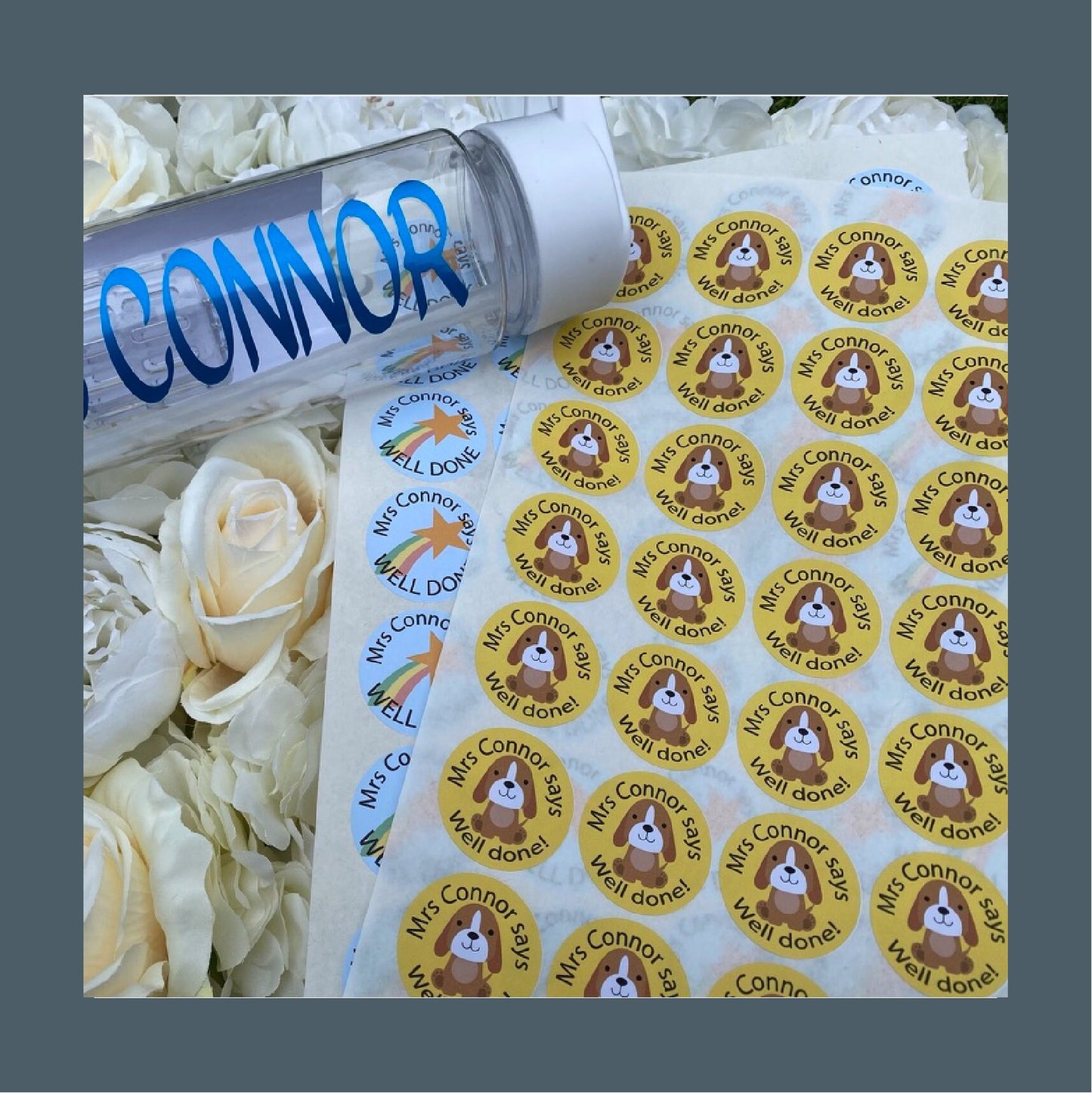 Personalised Teacher Sticker·TA Stickers·Teacher Stickers·School Supplies·School Stationery·Well Done Stickers·Glossy Stickers