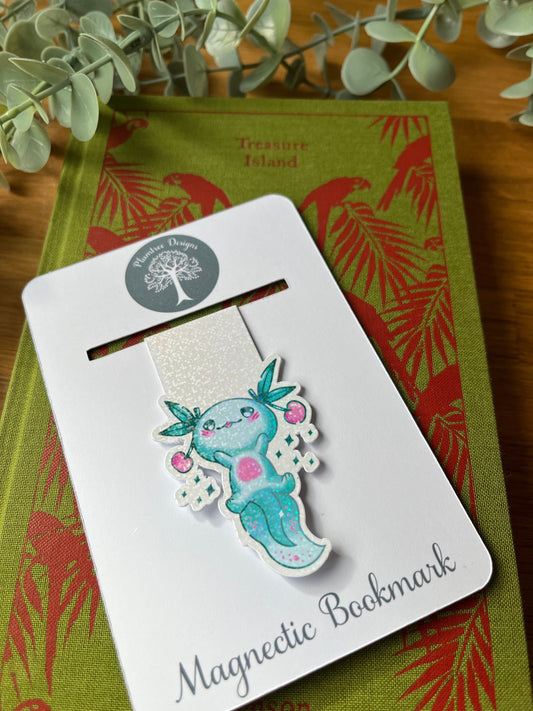 Magnetic Bookmark·Axolotl·Stocking Filler·Reading Gift·Book Lover Accessories·Book Gifts·Holographic