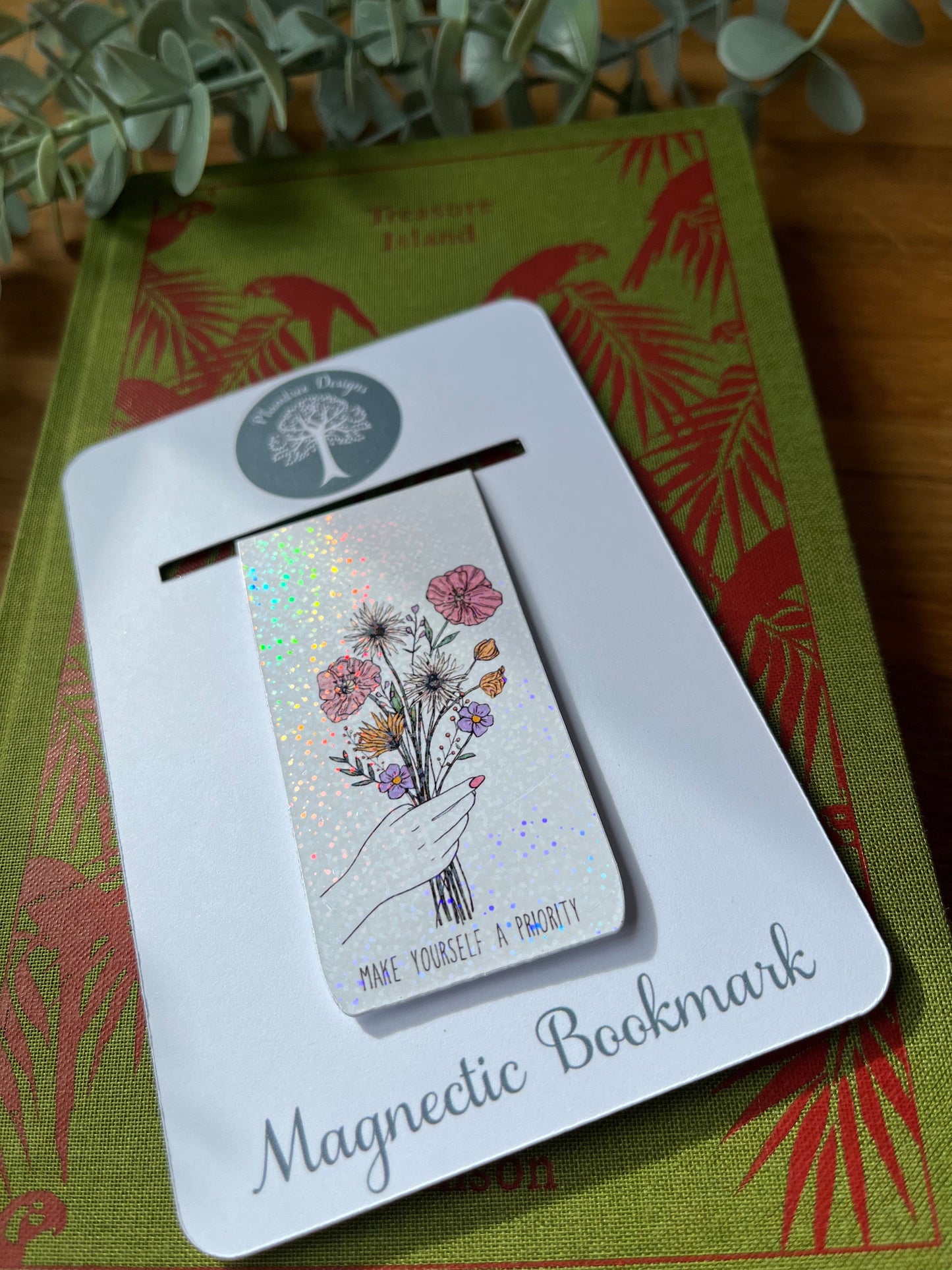Magnetic Bookmark·Tropical Turtle·Stocking Filler·Reading Gift·Book Lover Accessories·Book Gifts·Holographic