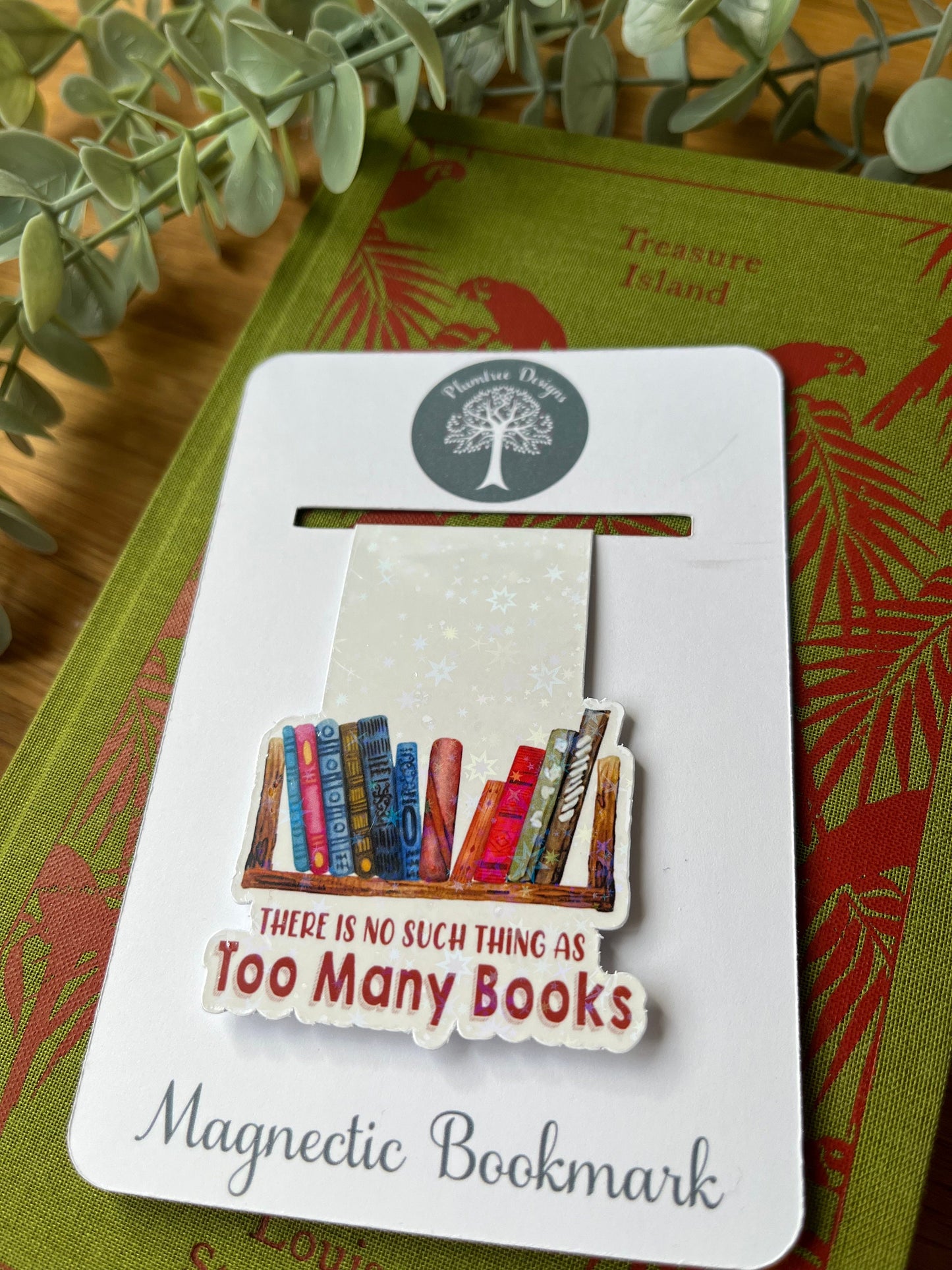 Magnetic Bookmark·No Such Thing as Too Many Books·Stocking Filler·Reading Gifts·Book Gifts