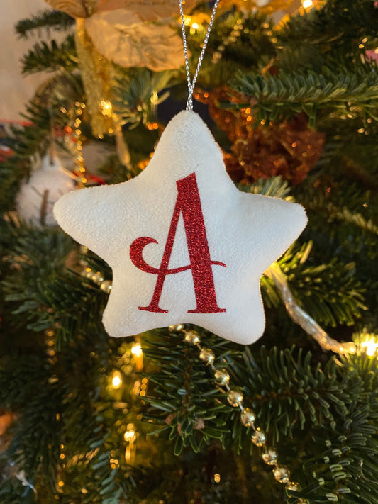 Personalised Velvet Star Decoration