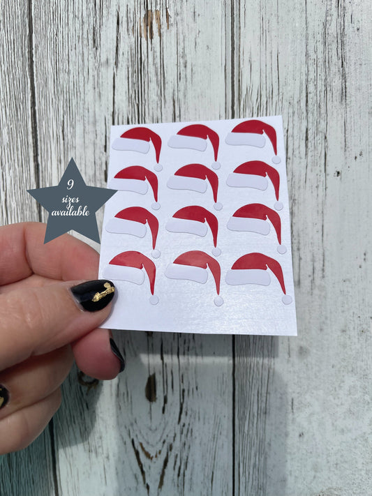 Removable Christmas Santa Hat Decal