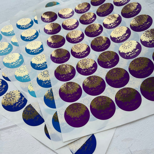 Mehndi Sticker, Dholki Sticker Mandala Henna Design,