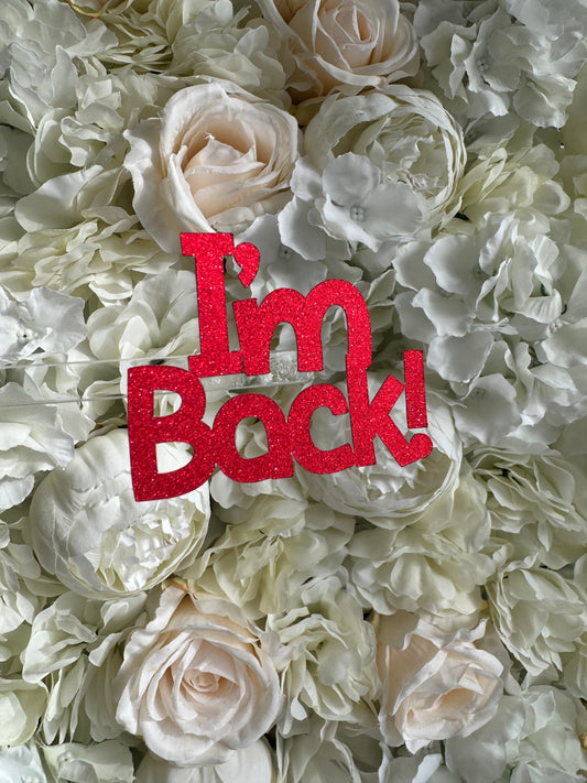 I’m Back cupcake Toppers, Elf Arrival, Cupcake Toppers, Elf Treat Box