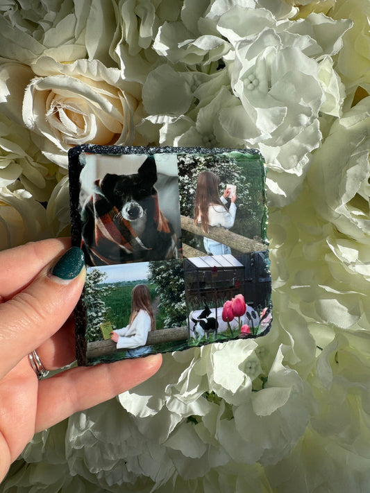 Personalised Photo Slate Coaster