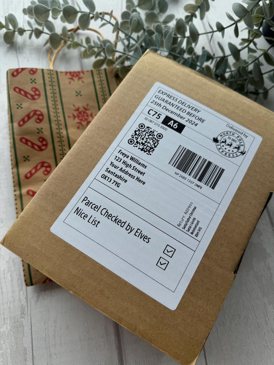 Personalised Santa Mail Label