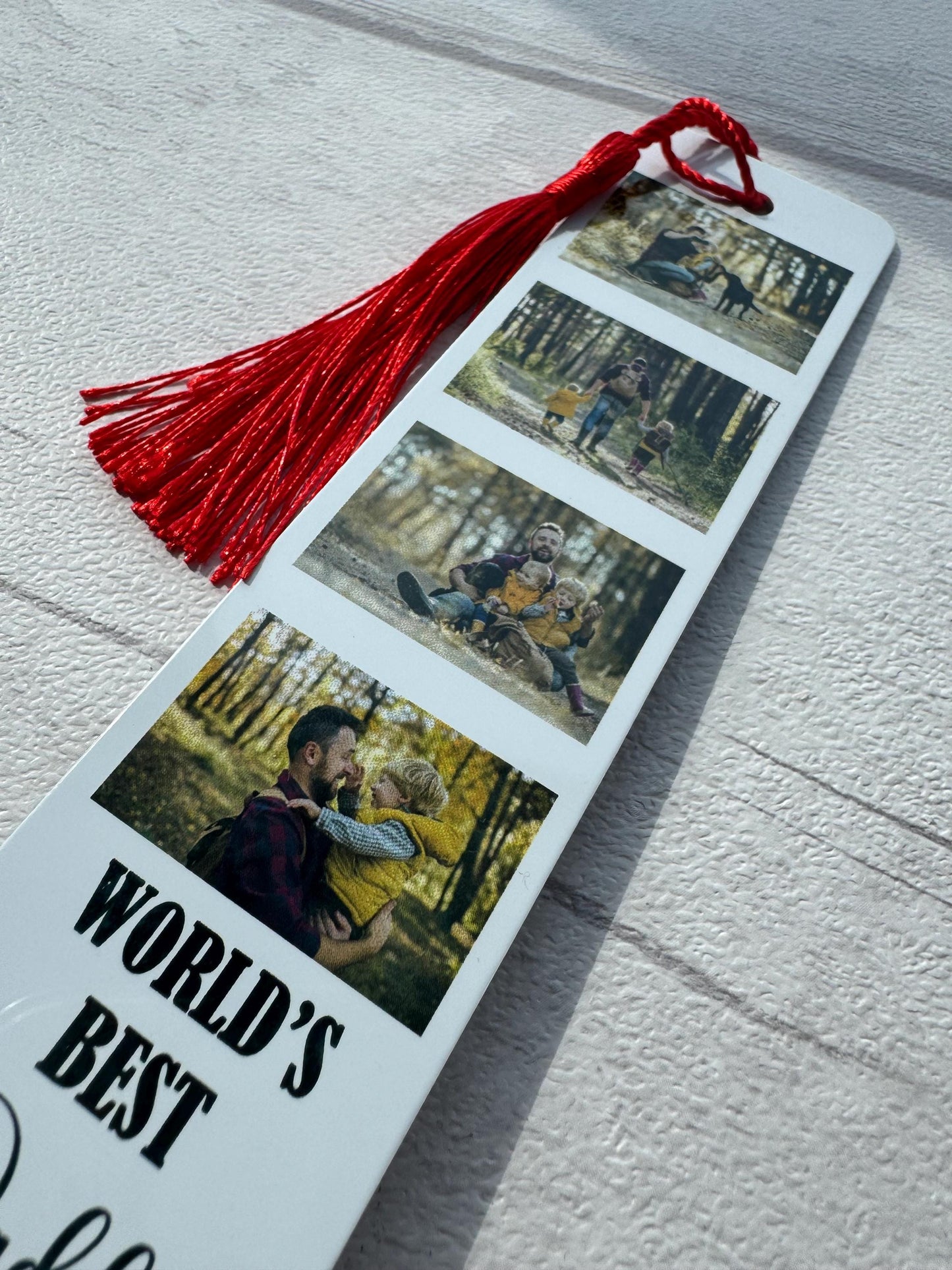 Personalised Metal Photo Bookmark, Personalised Gift, Fathers Day Gift, World's Best