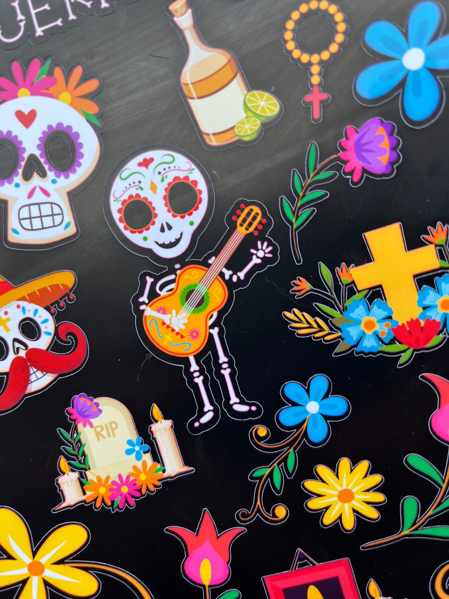 Day of The Dead Stickers, Cute Day of The Dead, Halloween Stickers, Journal Stickers, Penpal Stickers, Sticker Sheet