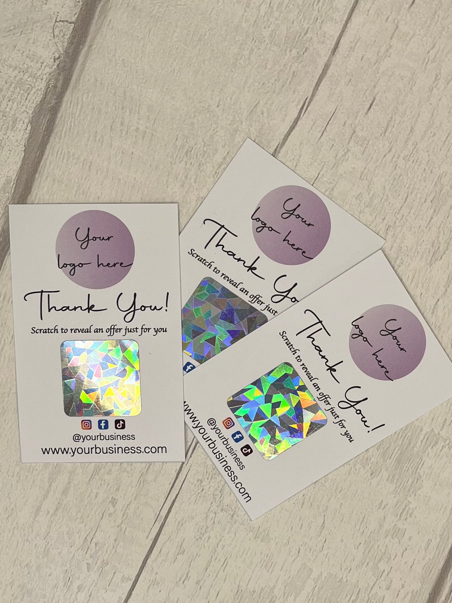 Business Scratch Cards•Personalised Scratch Cards• Holographic Scratch Cards• Personalised Business Scratch Card•Logo Scratch Cards