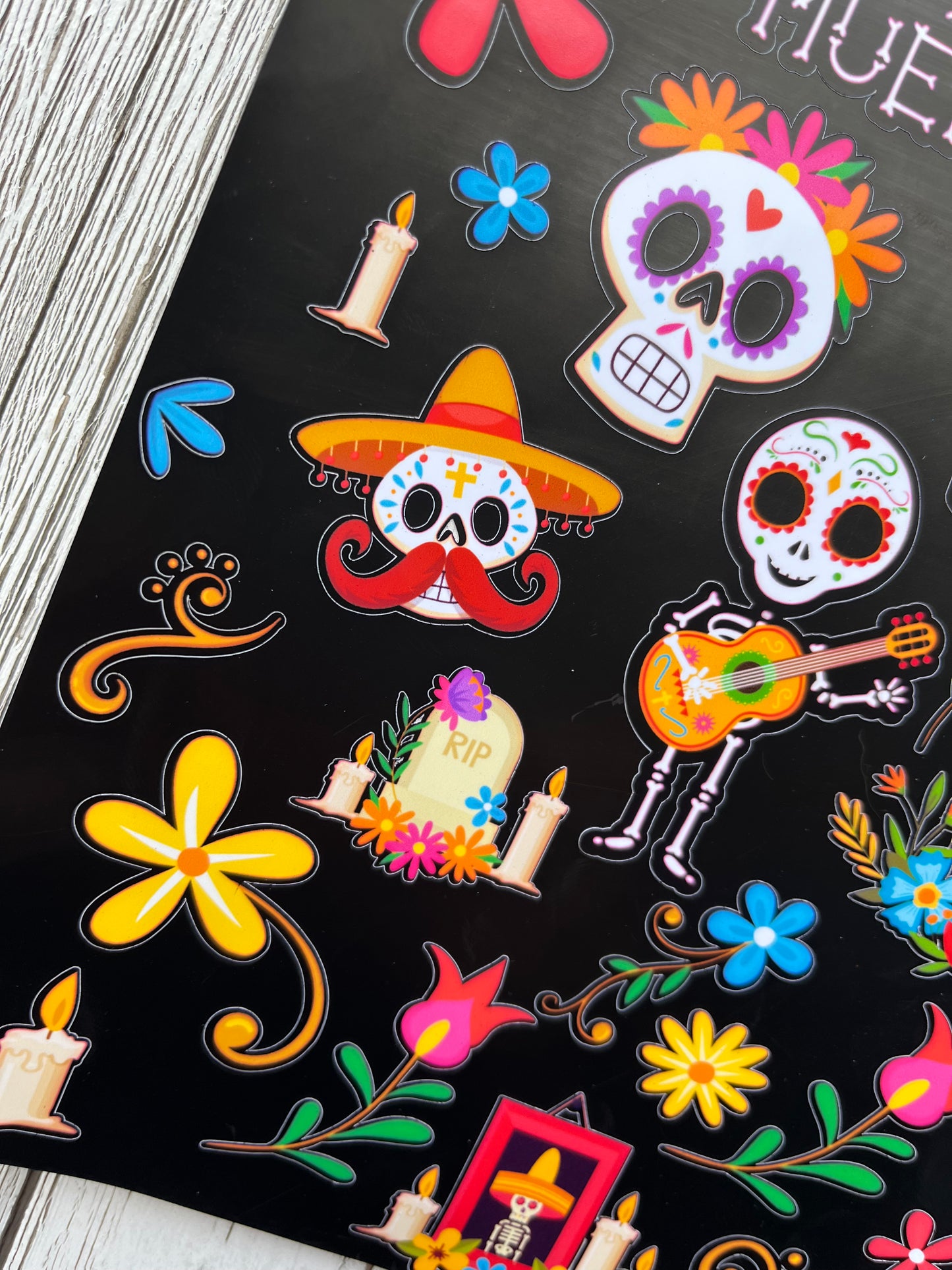 Day of The Dead Stickers, Cute Day of The Dead, Halloween Stickers, Journal Stickers, Penpal Stickers, Sticker Sheet