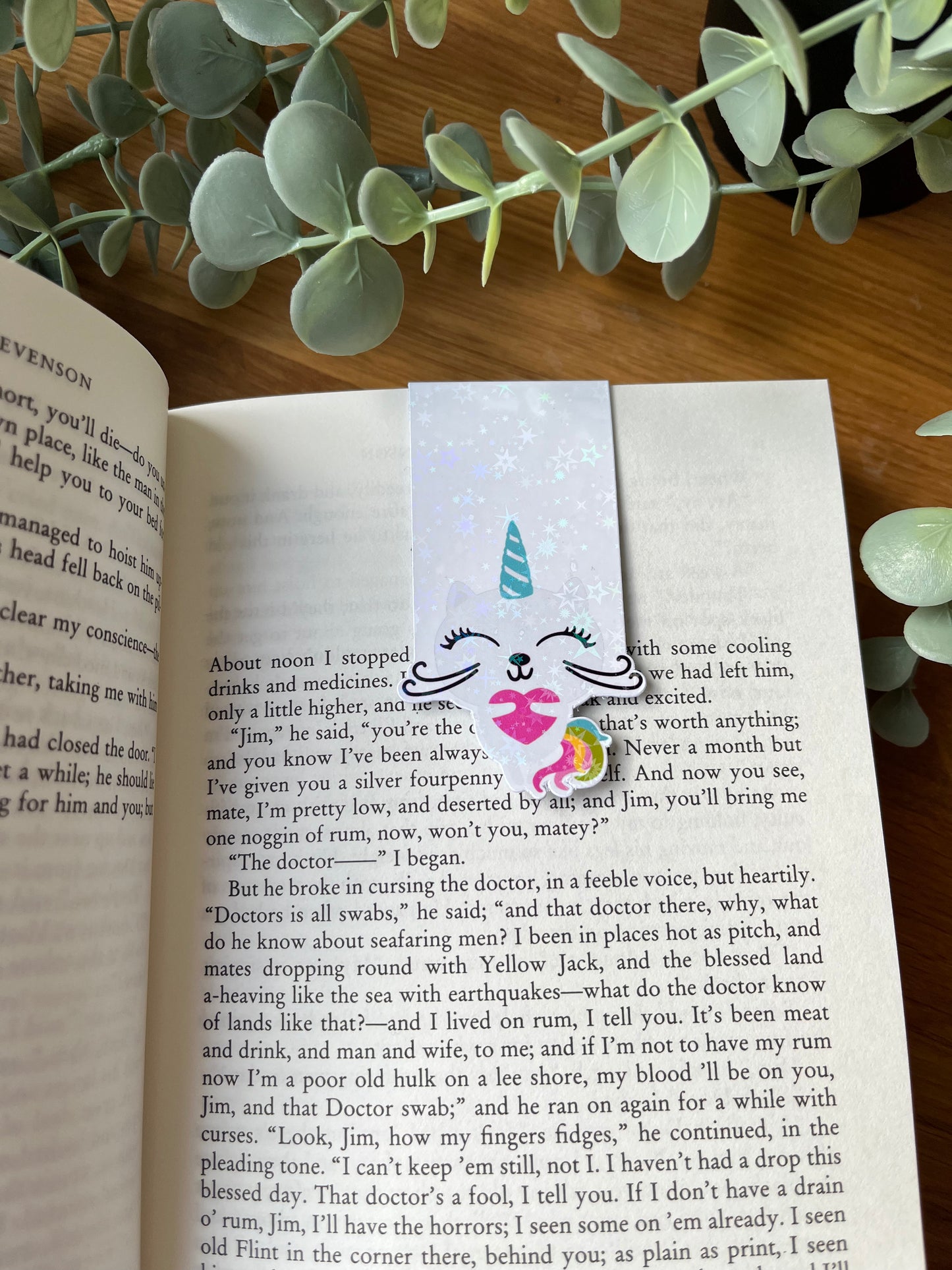 Magnetic Bookmark·Kittycorn·Stocking Filler·Reading Gift·Book Lover Accessories·Book Gifts·Holographic