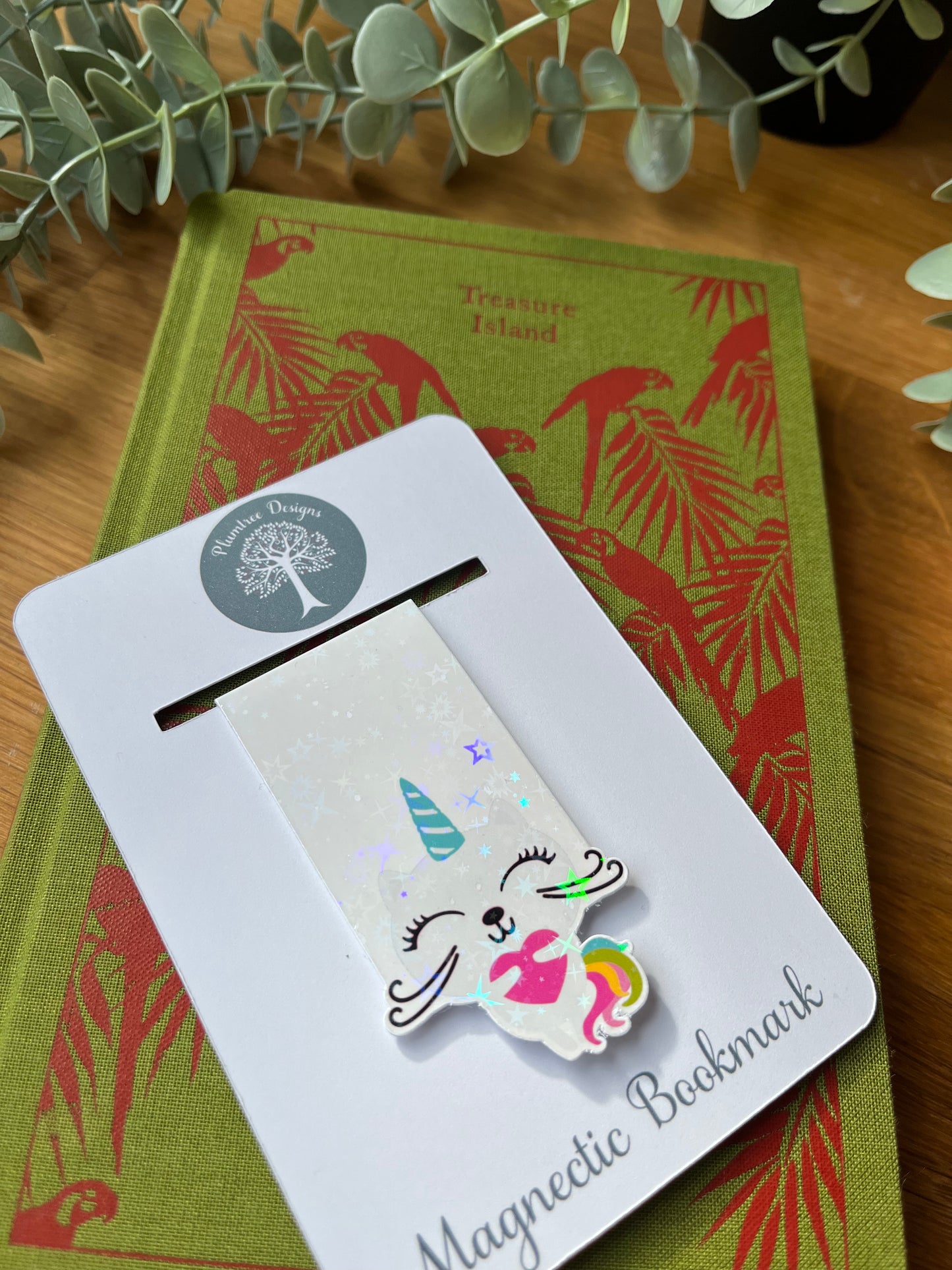 Magnetic Bookmark·Kittycorn·Stocking Filler·Reading Gift·Book Lover Accessories·Book Gifts·Holographic