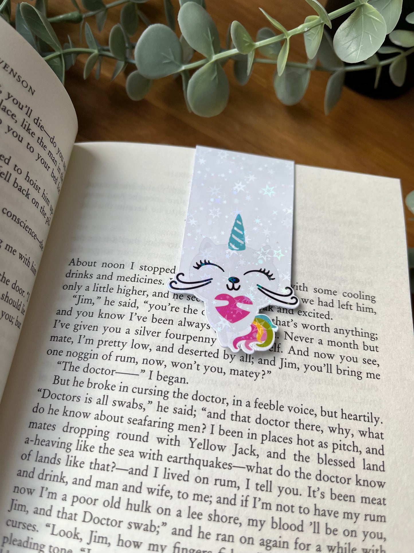 Magnetic Bookmark·Kittycorn·Stocking Filler·Reading Gift·Book Lover Accessories·Book Gifts·Holographic