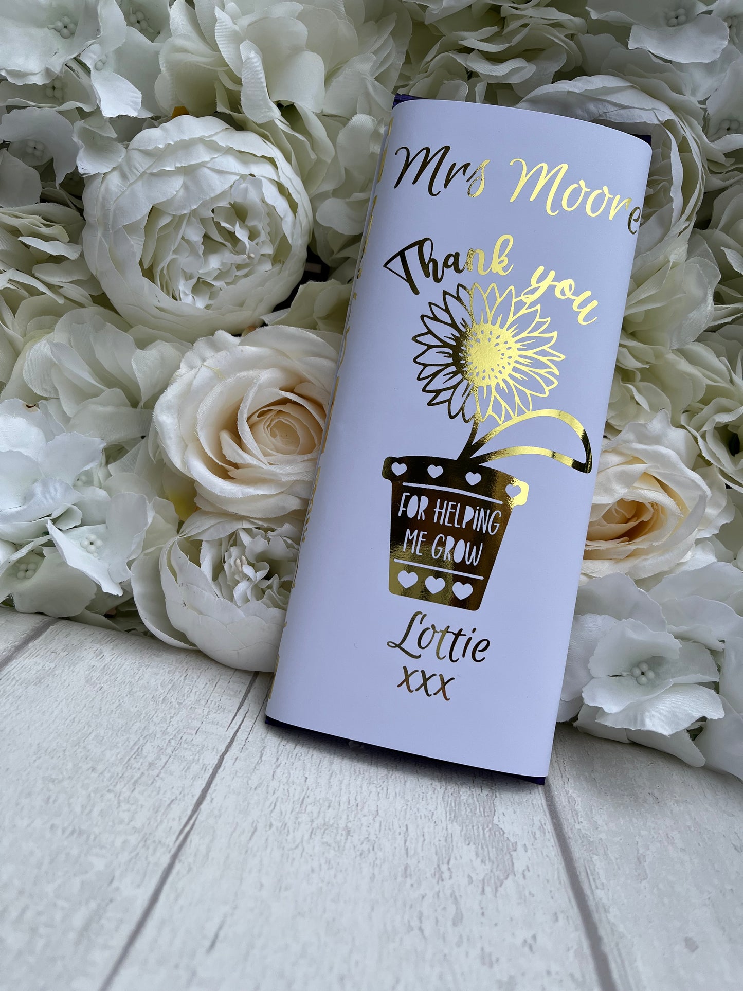 Teacher Chocolate Bar Wrapper·Personalised Chocolate Bar Wrapper·End of Year Gift·TA Gift·Personalised TA Chocolate Wrapper·Foil Wrapper